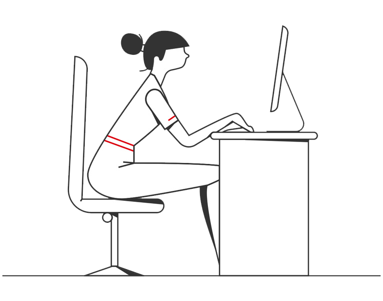 Woman accessing desktop for Business banking solutions